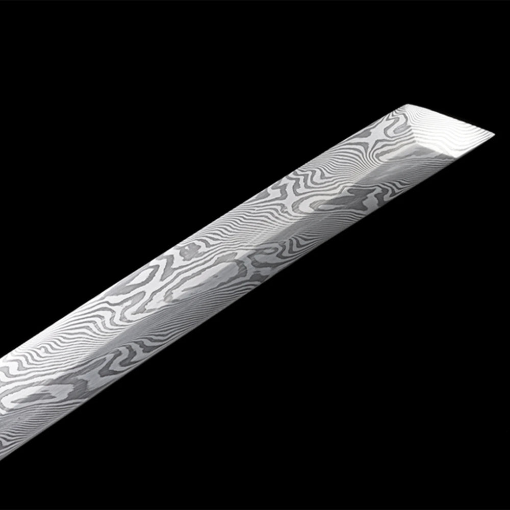Purple Azure Dragon Damascus Katana