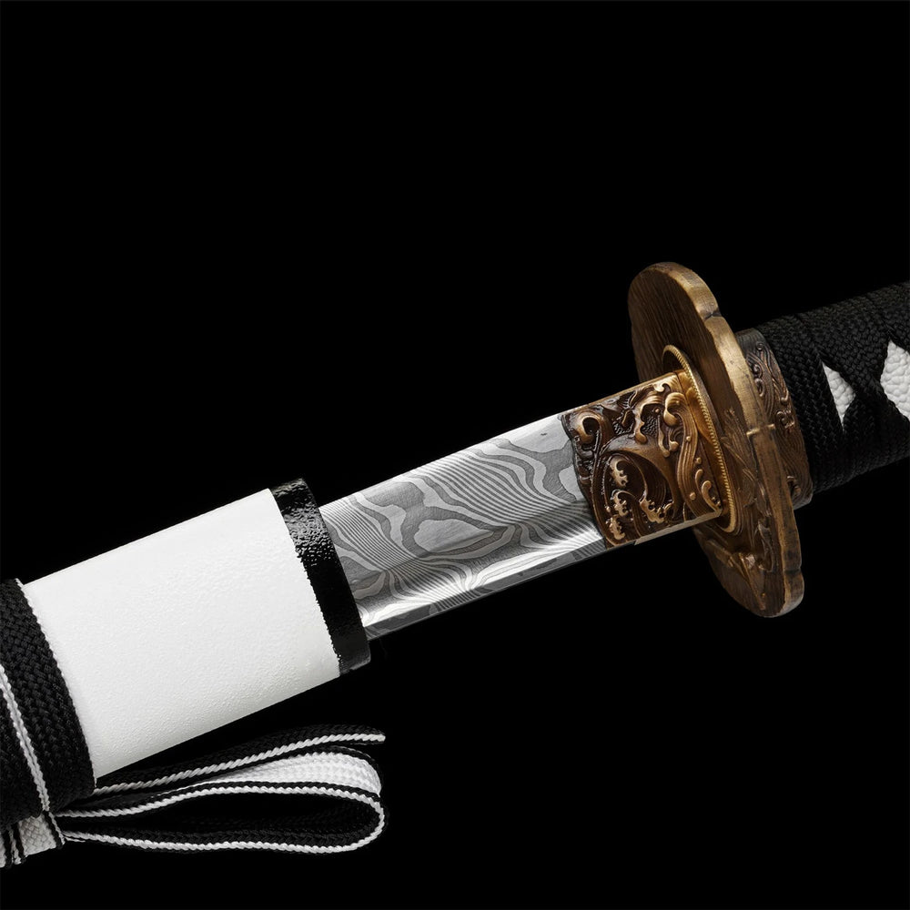 Lotus Shadow Katana —— Damascus Steel