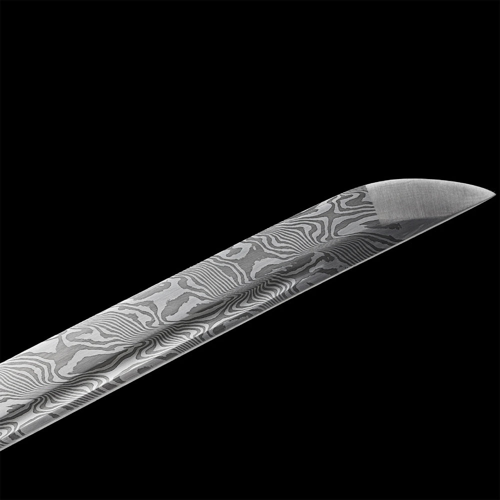 Lotus Shadow Katana —— Damascus Steel