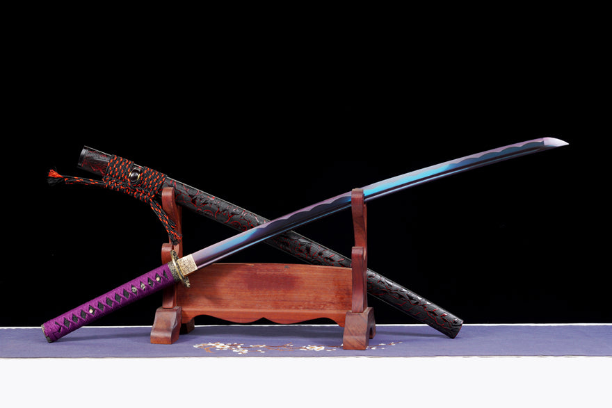 Purple Samurai Katana – Hand Forged Samurai Sword