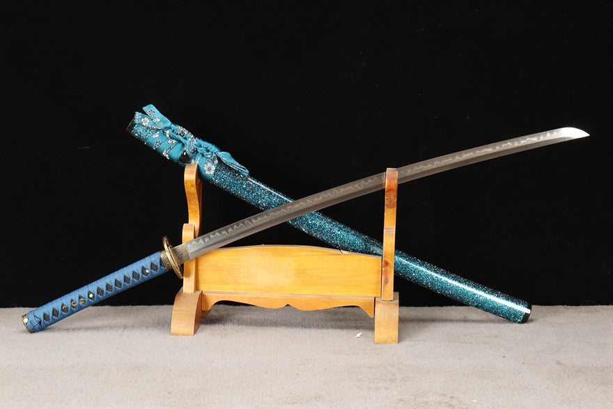 Blue Phantom Katana – T10 Clay Tempered Samurai Sword