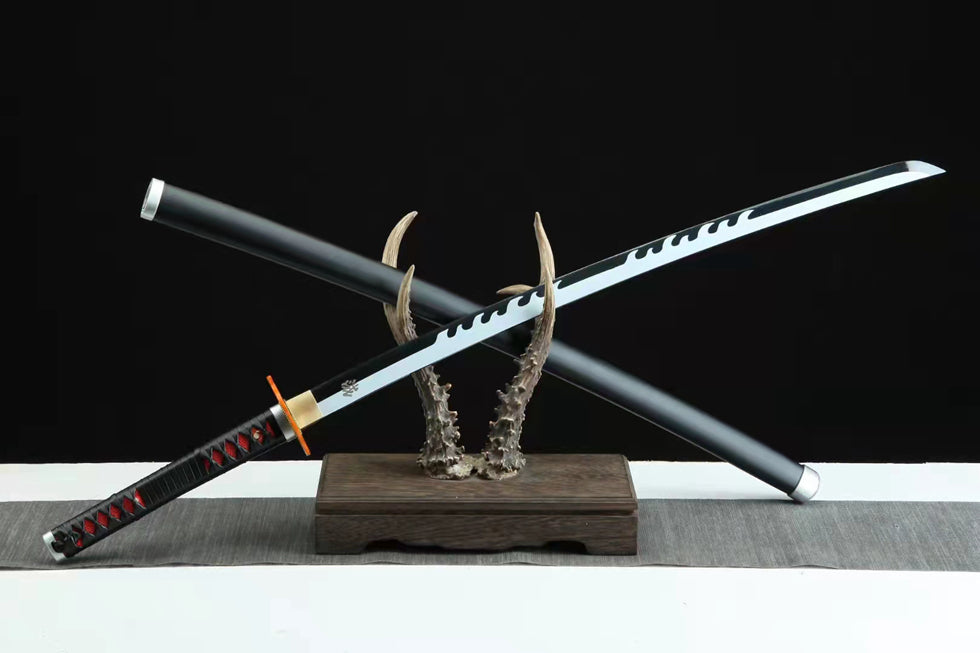 Tanjiro Kamado Black Nichirin Katana – Demon Slayer Anime Replica Sword