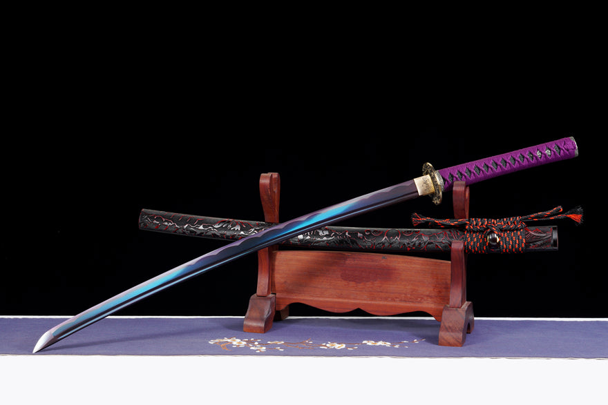 Purple Samurai Katana – Hand Forged Samurai Sword