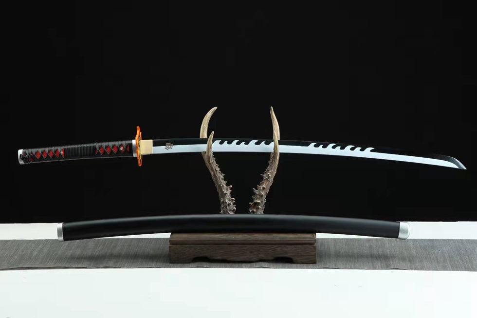 Tanjiro Kamado Black Nichirin Katana – Demon Slayer Anime Replica Sword